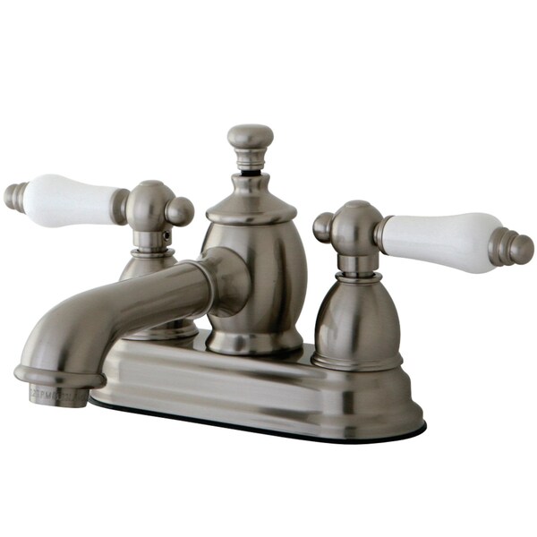 Kingston Brass KS7008PL 4" Centerset Bathroom Faucet, Brushed Nickel KS7008PL - main